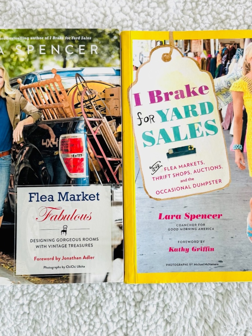 Laura Spencer Flea Market Fabulous I Brake for Yard Sales Books Set of 2